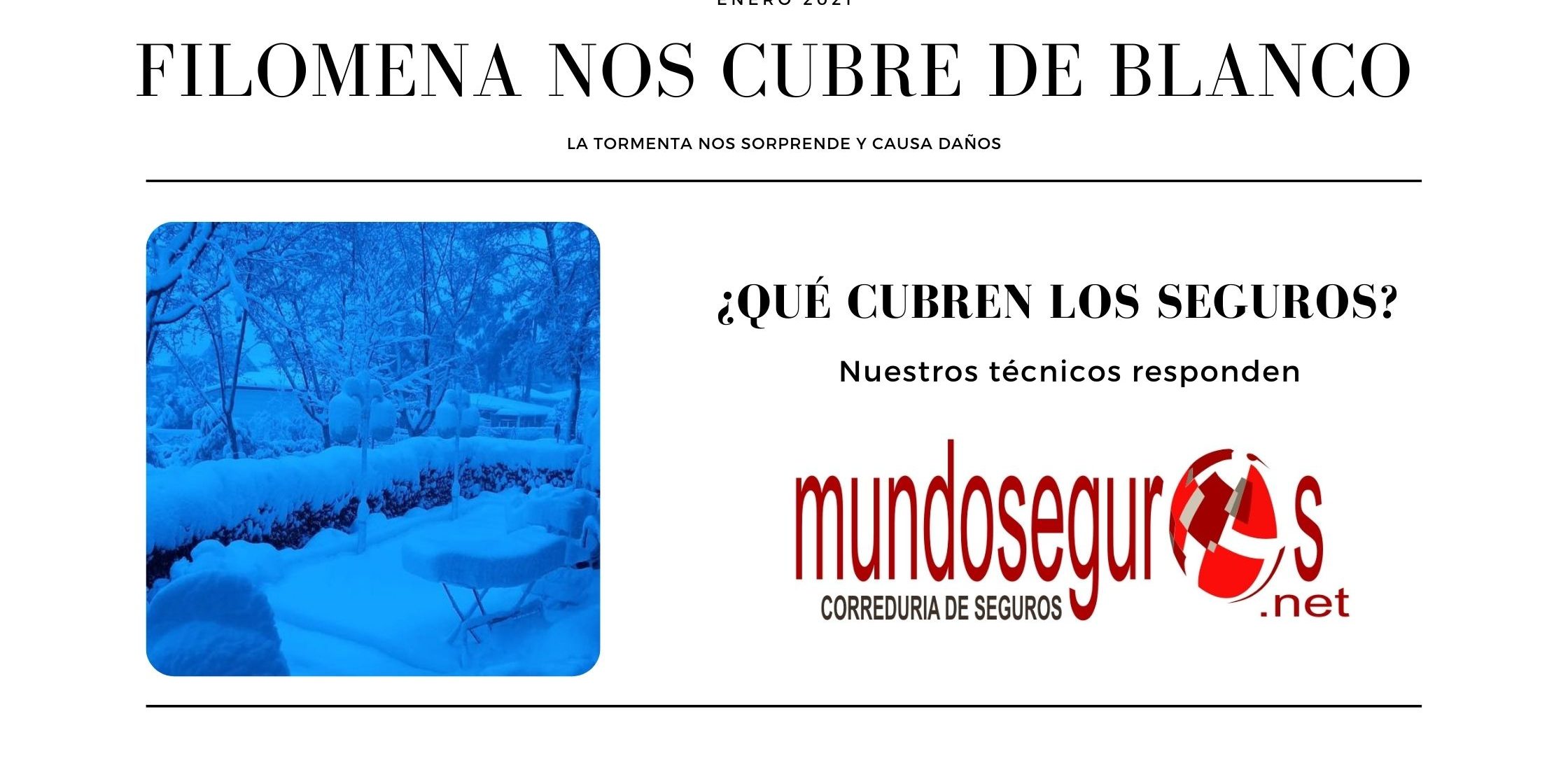 Filomena temporal mundoseguros